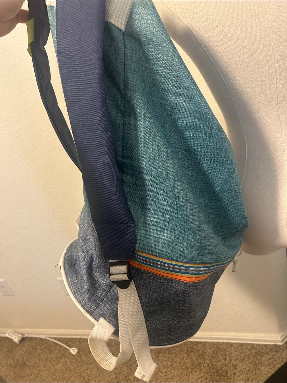 Fitkicks Blue Drawstring Backpack - Picture 6 of 10